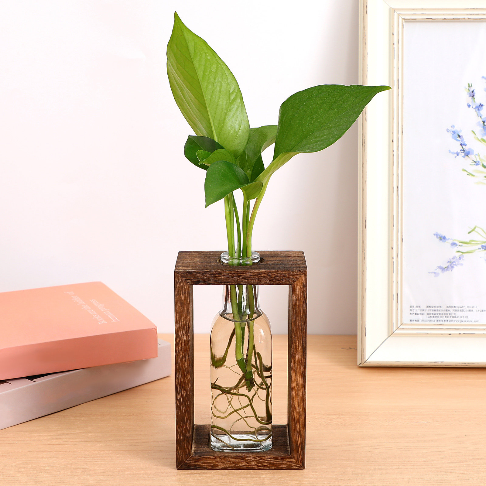 1 Set Holz-Hydroponik-Pflanzen – Propagation Station Vase Bewertung und Preis