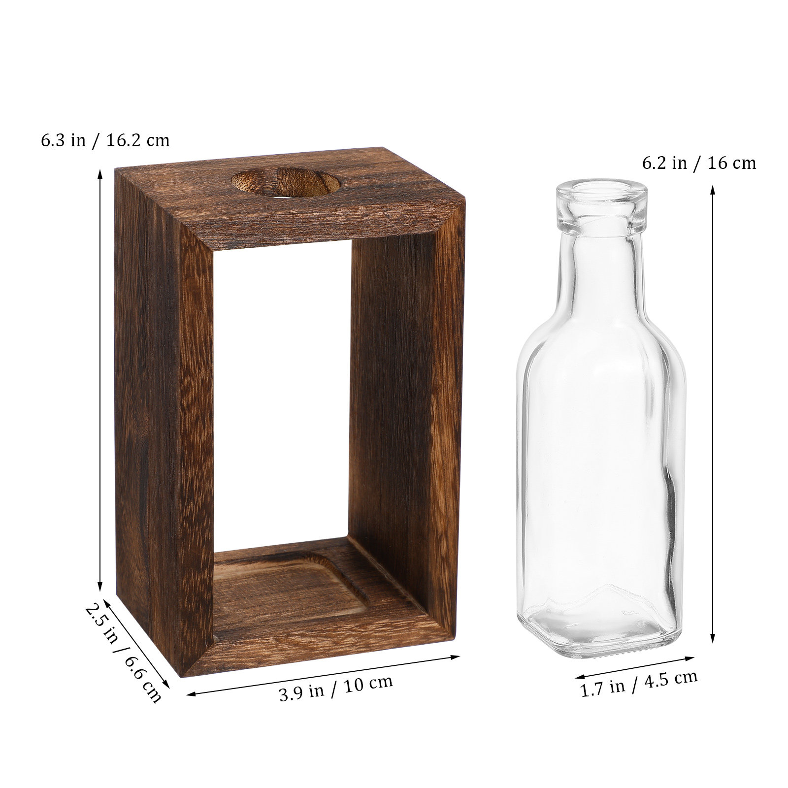 1 Set Holz-Hydroponik-Pflanzen – Propagation Station Vase Bewertung und Preis