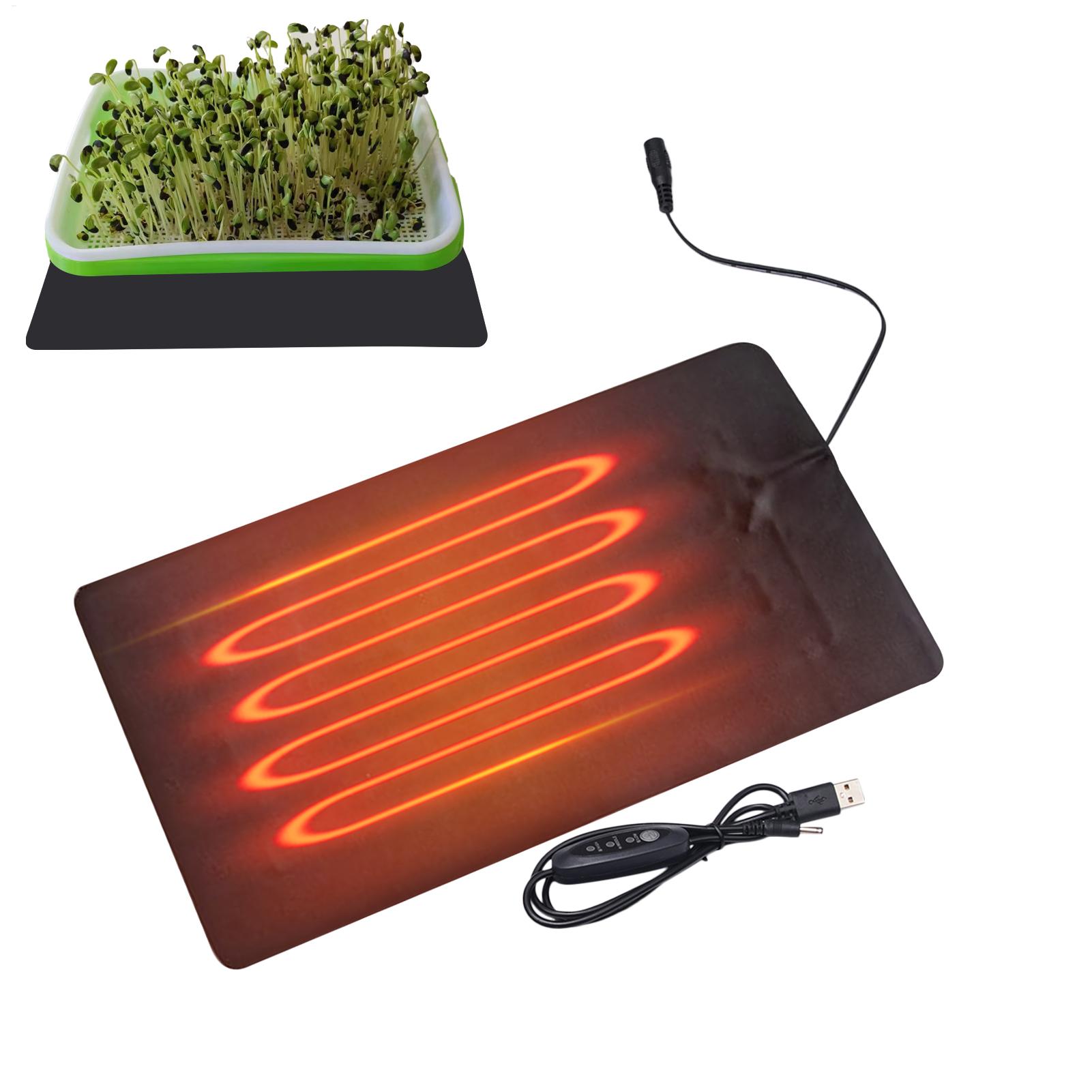 Pflanzenwärmematte 5V 2A 8.5W  – Heat Mat Seedling Bewertung und Preis